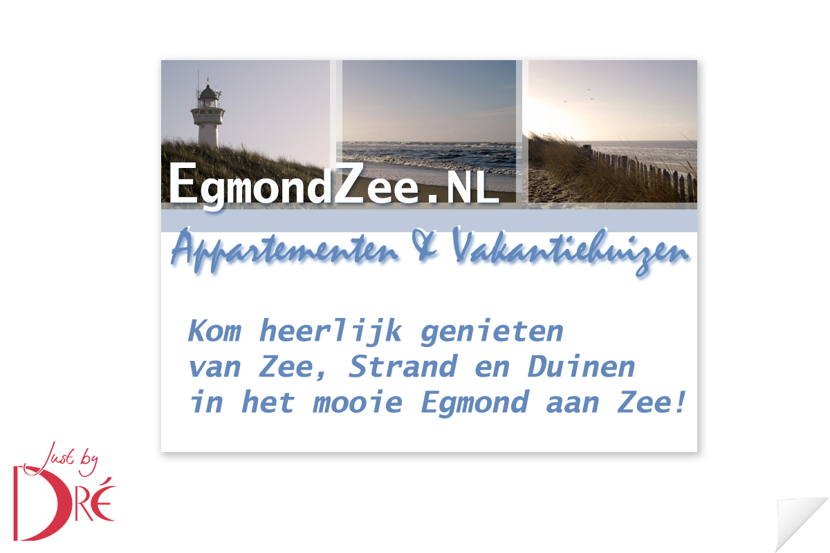 Grafisch ontwerp egmondzee.nl advertentie en borden