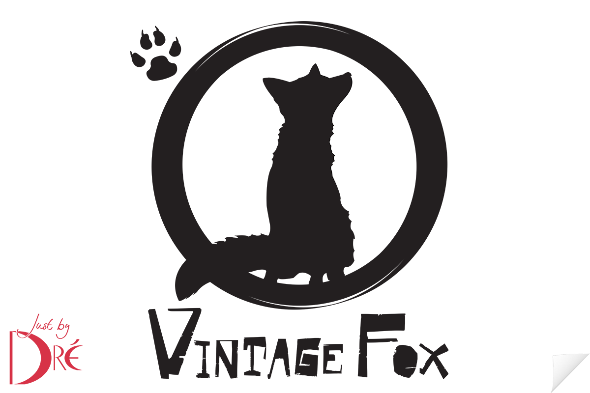 Logo ontwerp vintage fox