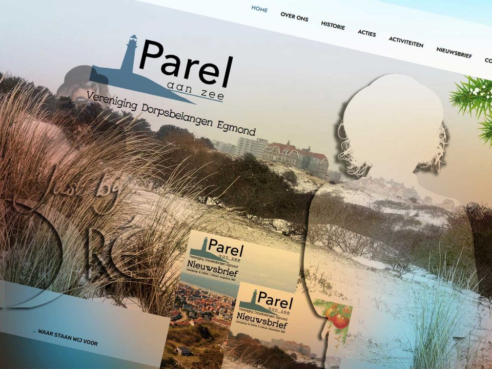 DreDesign - Parel aan Zee website + nieuwsbrief