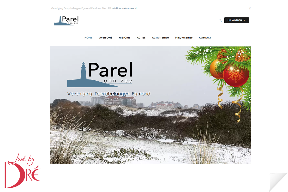 Vereniging Dorpsbelangen Egmond Parel aan Zee webdesign 2021