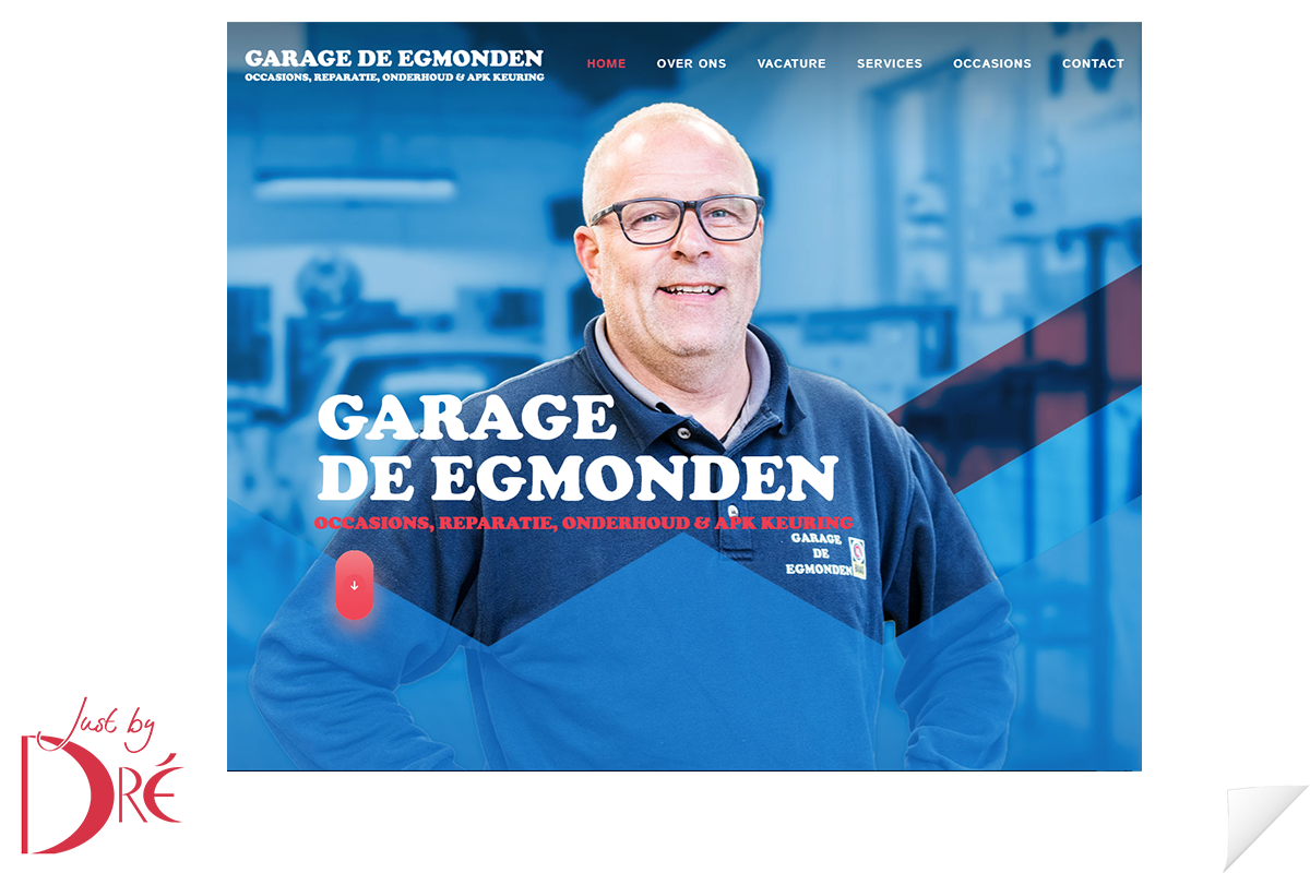 Garage de Egmonden webdesign 2021